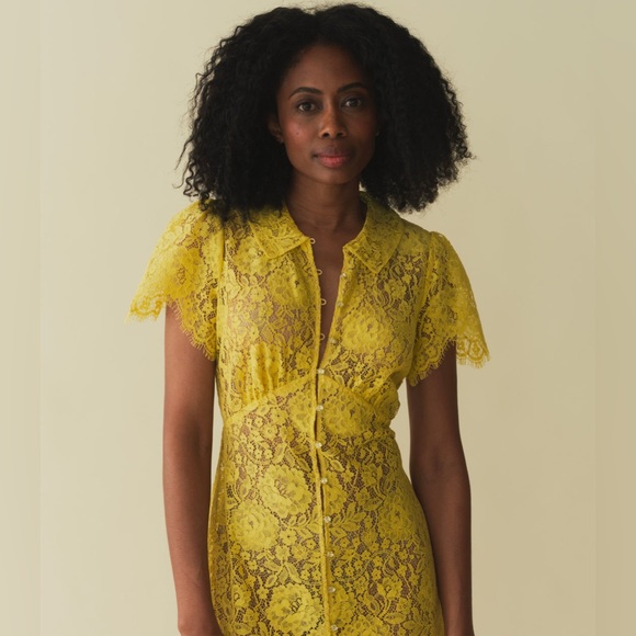 DOEN SOHANA DRESS IN DAFFODIL YELLOW, brand new, never worn, no flaws. - Picture 2 of 16